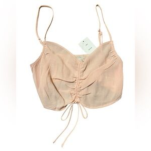 NWT Urban Outfitters Light Pink Crop Tank Sz XS